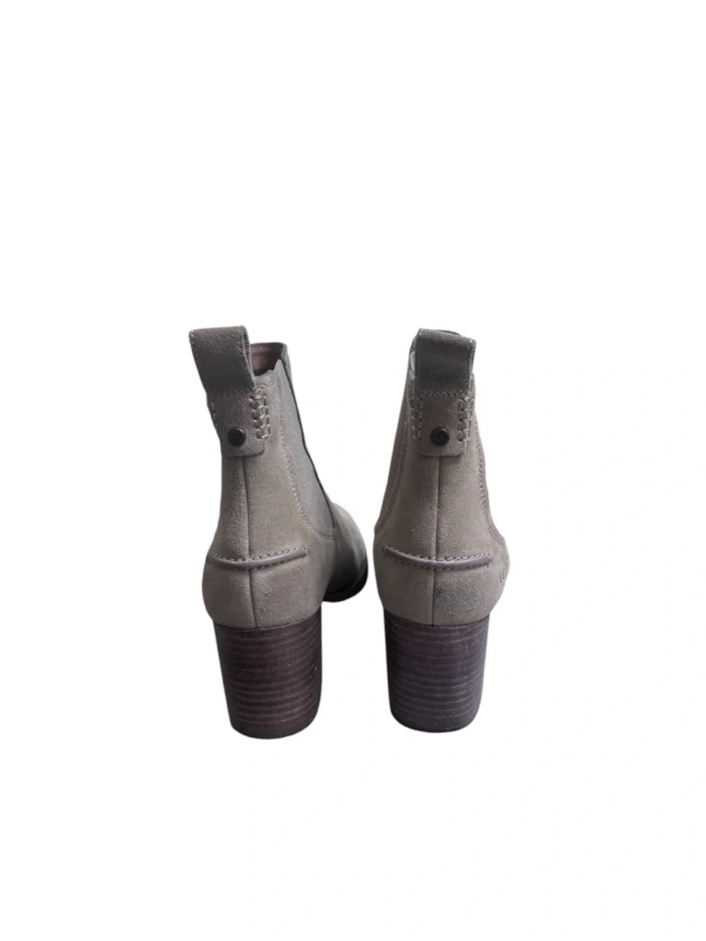 UGG Women's Taupe Suede Chelsea Booties